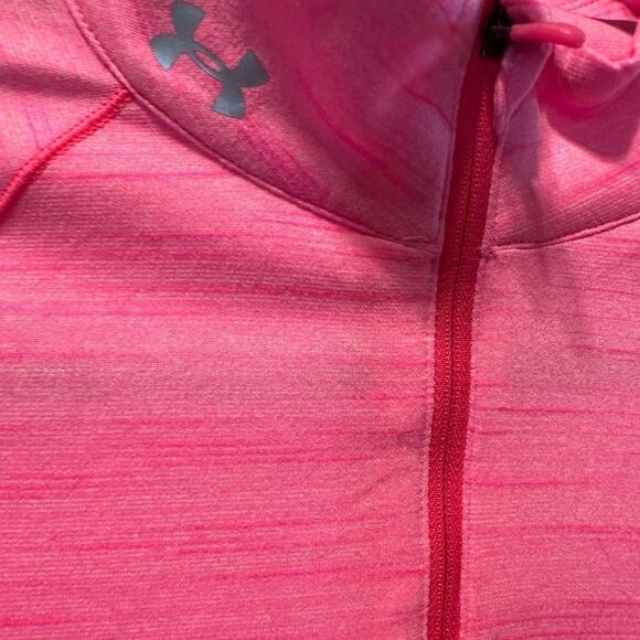 NWT Under Armour Women’s Pink Heat Gear Full Zip Jacket - Size Medium - Picture 3 of 8